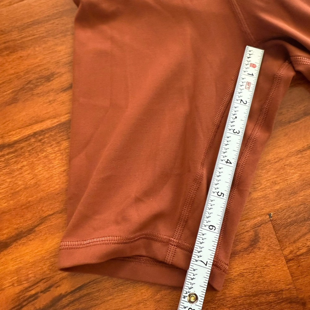 Lululemon Align High Rise Short 8" Dark Terracotta Size 0 NWT $68 - Picture 6 of 15